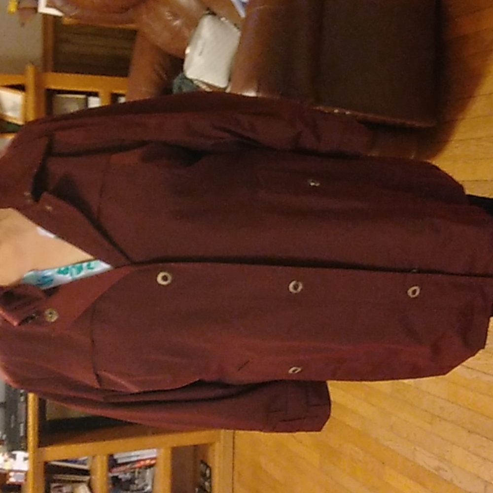 Burgundy London Fog Coat 2X